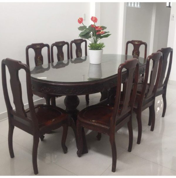 Bàn ăn gỗ Muồng 8 Ghế