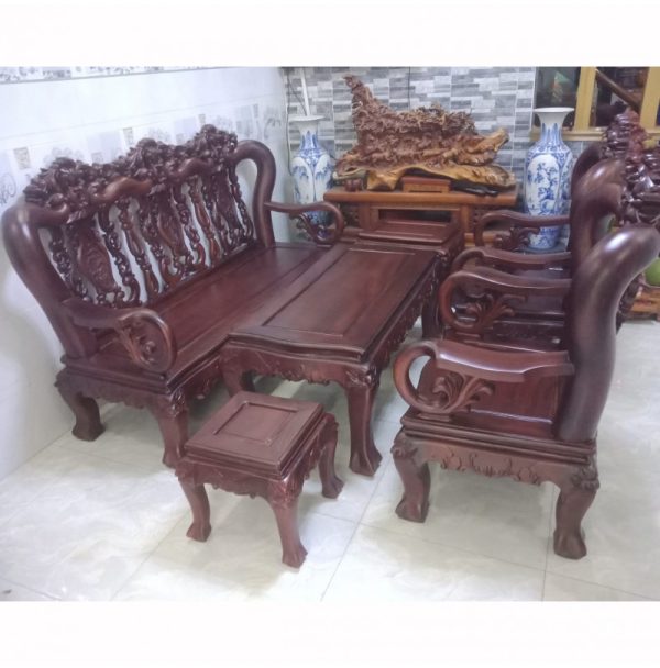 Bộ Salon Tay 12 Gỗ Căm Xe