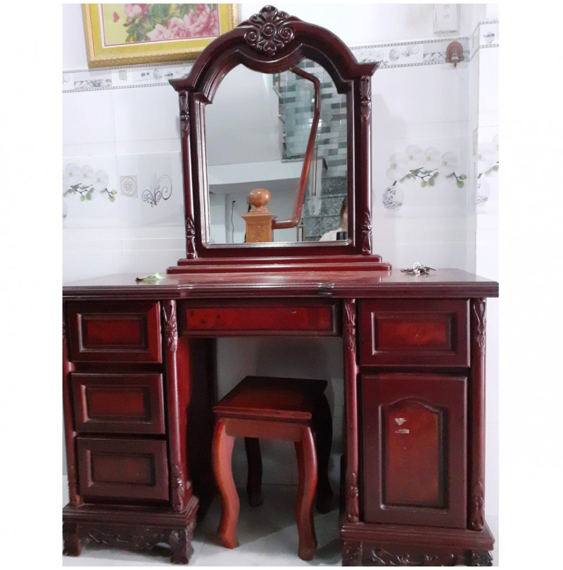 Bàn Trang Điểm Gỗ Đỏ