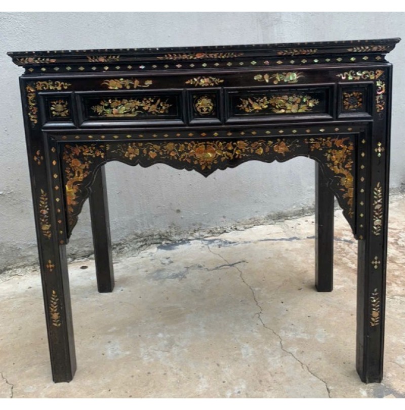 Nghi Thờ Xưa Gỗ Gõ Mật Cẩn Ốc Xà Cừ