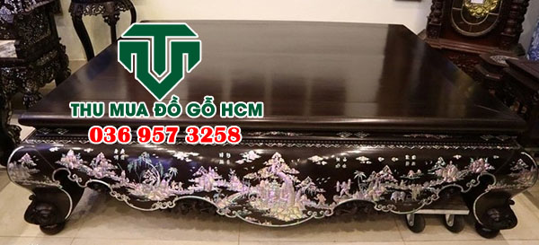 Sập ngựa gõ mật hàng cẩn ốc chất lượng 