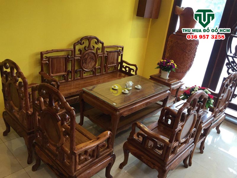 Quy trình thu mua bàn ghế salon gỗ Cẩm lai chuyên nghiệp