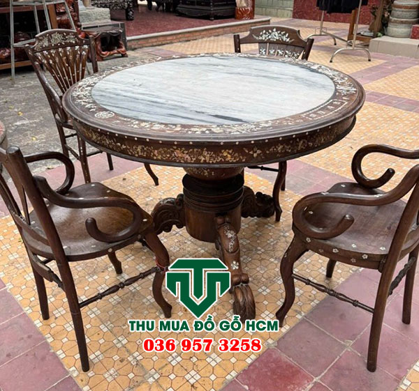 Thu mua chiếc bàn mặt đá cổ ngày xưa