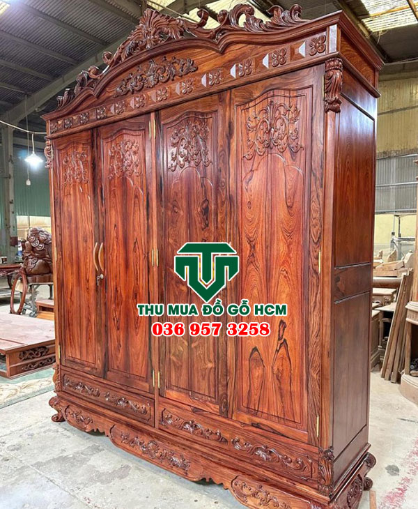 Thu mua tủ quần áo gỗ cẩm lai tại tphcm