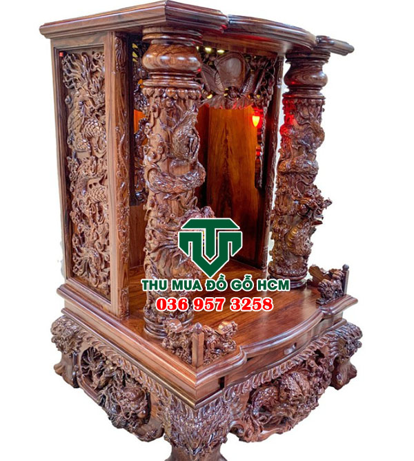Thu mua tủ thần tài gỗ cẩm lai 