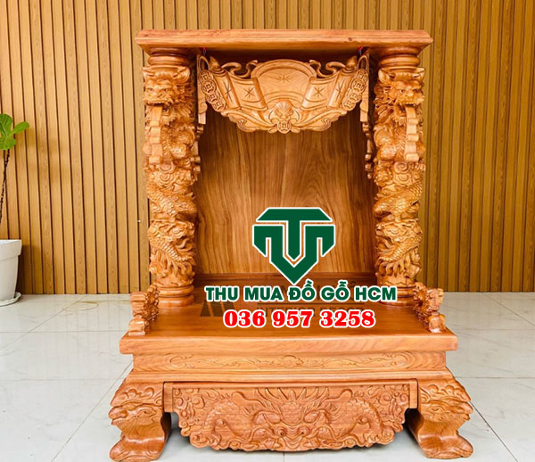 Thu mua tủ ông địa gỗ đỏ nguyên con 