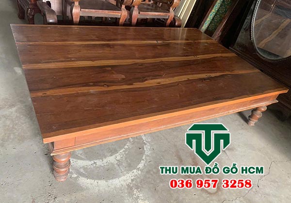 Thu mua bộ sập cẩm lai của nhà dân khi định giá xong 