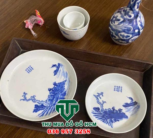 Thu mua dĩa xưa men trắng