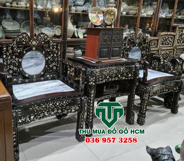 Thu mua bàn ghế vách tàu, bàn ghế kiểu pháp cũ xưa 
