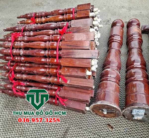 Thu mua con tiện cầu thang gỗ cũ