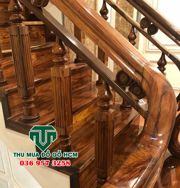 Thu mua cây tiện cầu thang gỗ cẩm lai 