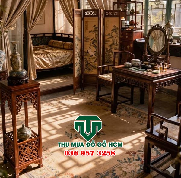 Thu mua nội thất gia đình gỗ cũ xưa trong nhà dân ở quận 8