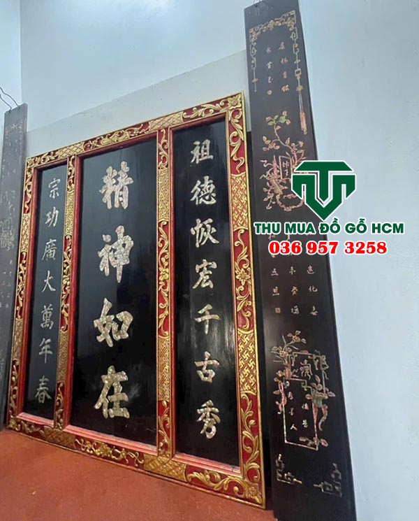 Thu mua bộ liễn thờ hoành phi câu đối ngày xưa 