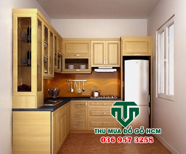 Thu mua tủ bếp gỗ cũ hiện đại 