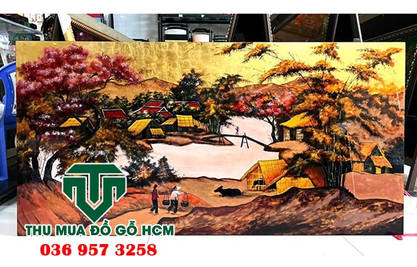 Thu mua tranh sơn mài xưa hàng cực đẹp