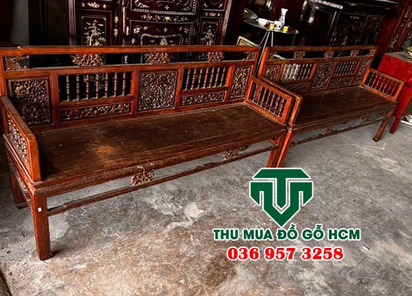 Mẫu salon trường kỷ huế chất liệu gỗ quý 