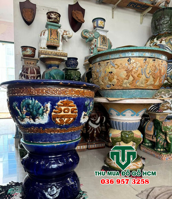 Cửa hàng thu mua chậu cây cảnh xưa cổ đa dạng các dòng gốm 