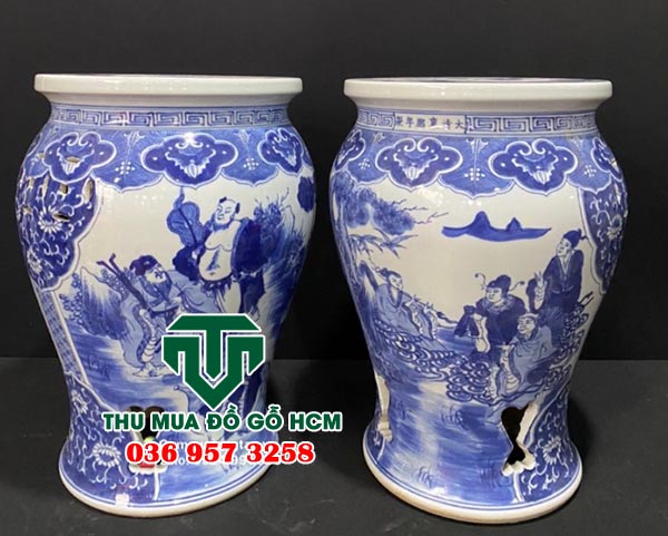 Bộ đôn gốm sứ trong hoa hàng giang tây trung quốc 