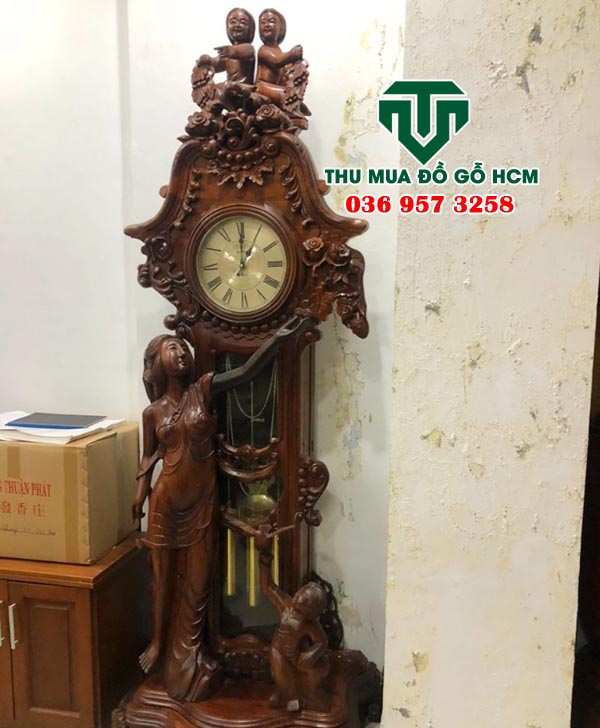 Thu mua đồng hồ đứng làm từ gỗ cẩm lai