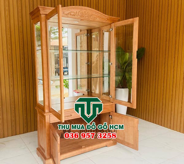 Thu mua tủ rượu gỗ cũ giá cao tại tphcm