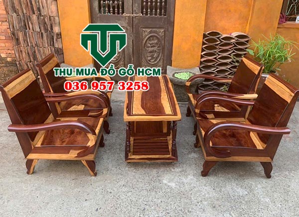 Thu mua bộ salon thùng gỗ cẩm lai tại quận 1
