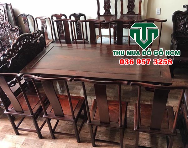 Các mẫu bàn ghế gỗ quý được chúng tôi thu mua tại khu vực tân phú  