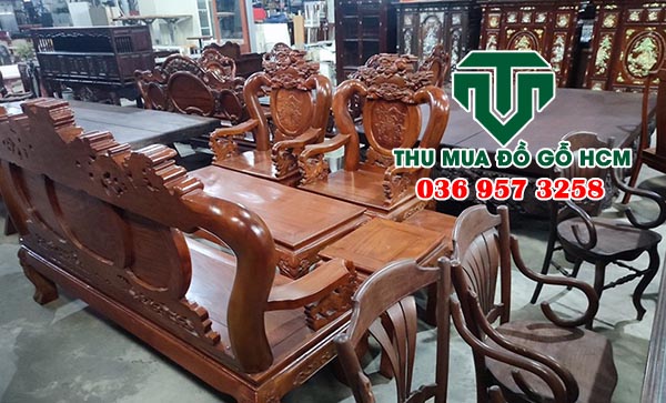 Chuyên thu mua bàn ghế gỗ đỏ cũ đã qua sử dụng