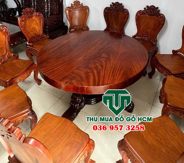 Thu mua bộ bàn ăn nguyên khối giá cao
