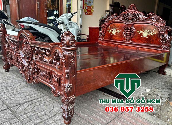 Thu mua giường gỗ cẩm lai cũ