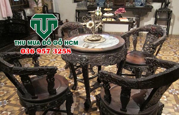 Thu mua bộ bàn ghế gỗ cũ xưa tại an giang