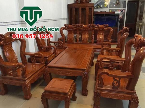 Thu mua bộ bàn ghế gỗ cũ  