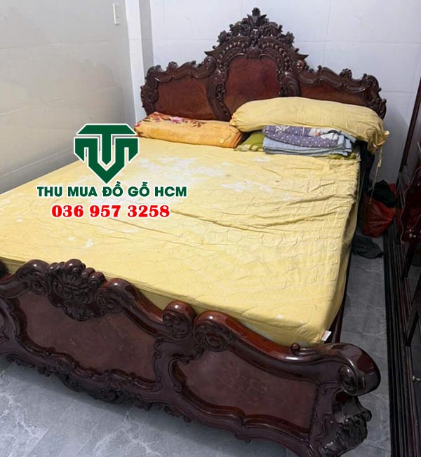 Thu mua giường gỗ cao cấp giá cao  