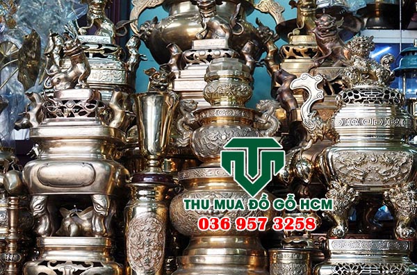Thu mua lư đồng thau, đồng vàng cũ giá cao tại tphcm