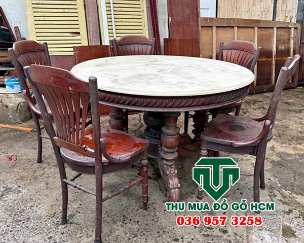 Thu mua bộ bàn ăn gỗ trắc quý hiếm