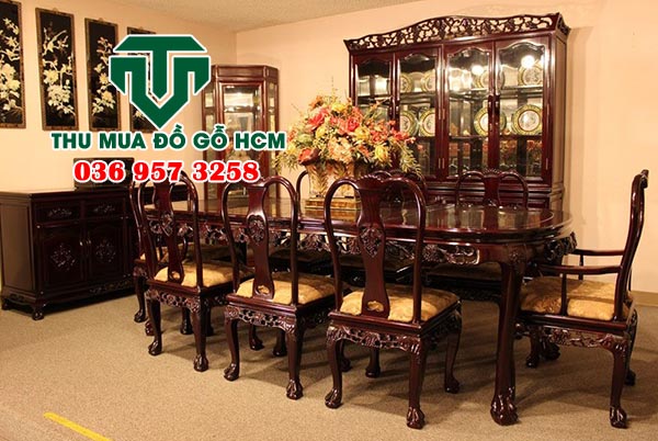 Thu mua bộ bàn ăn xưa gỗ quý tại cần thơ  