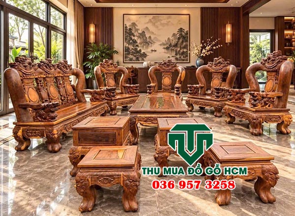 Thu mua bàn ghế gỗ cũ xưa tại quận 12 giá cao